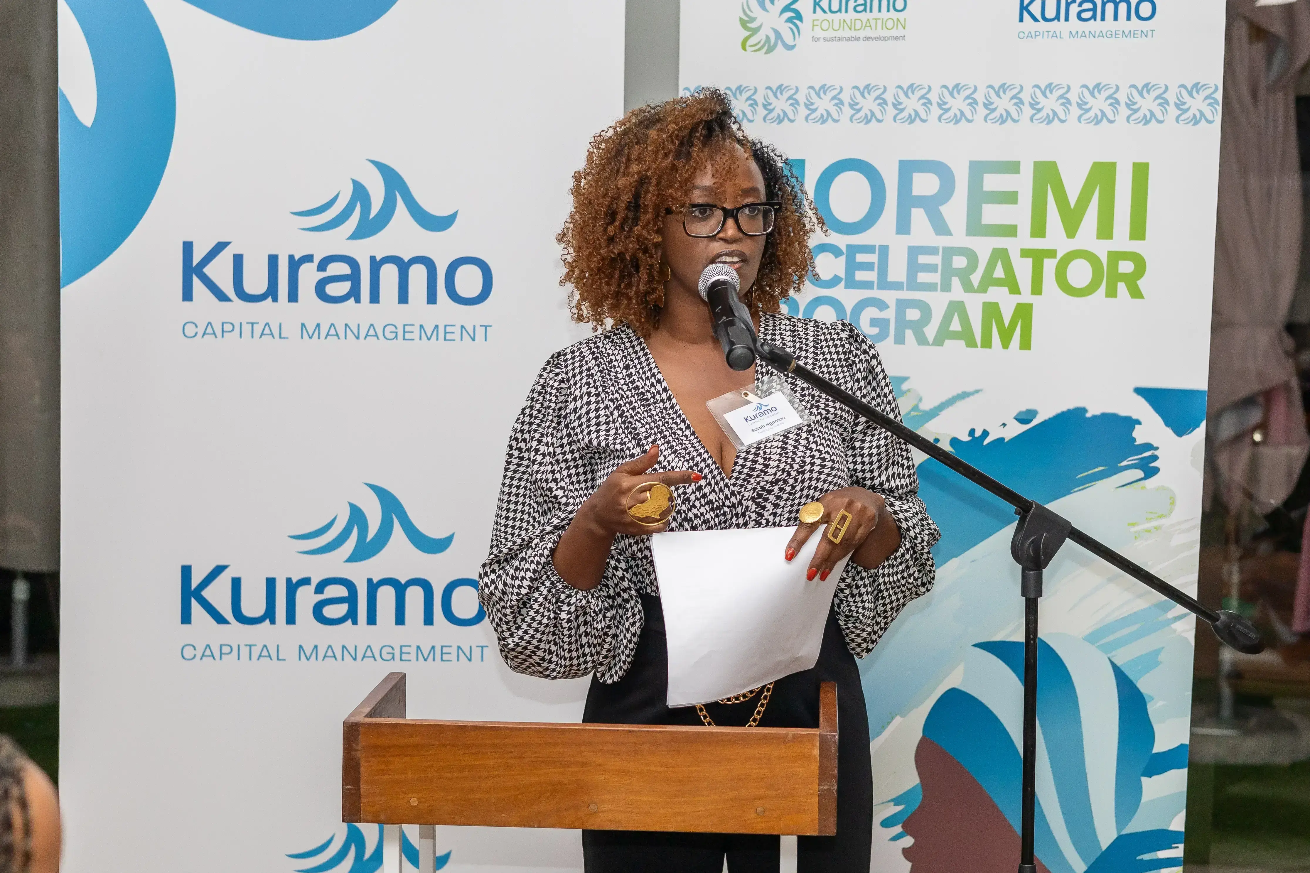 Community members benefiting from Kuramo Foundation's economic development programs